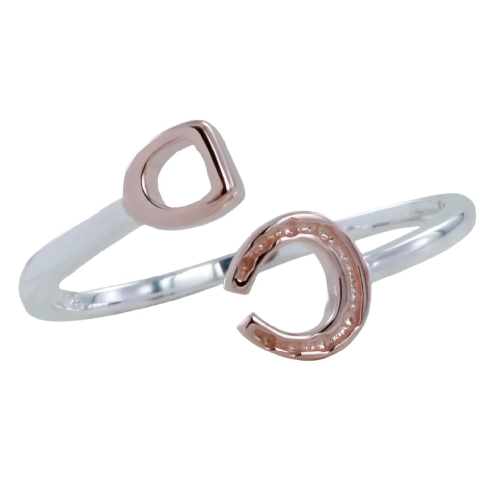 Reeves Stirrup and Horseshoe Ring