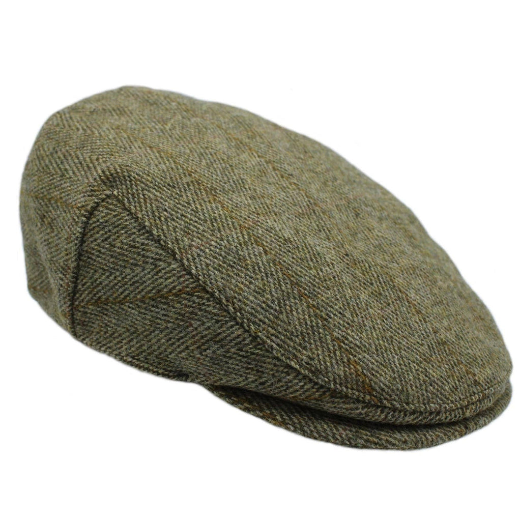 Heather Hats Chilton Derby Tweed Waterproof Flat