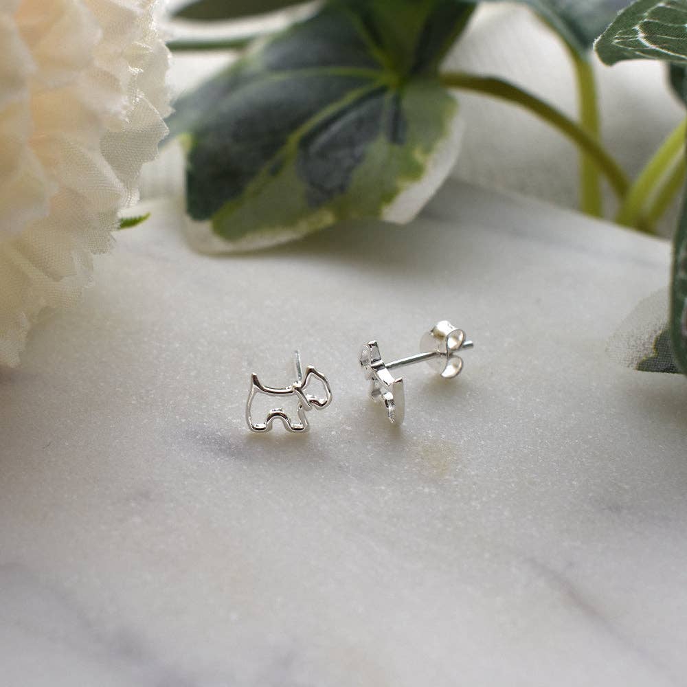 Kali Designs Matilda Scottie Dog Studs