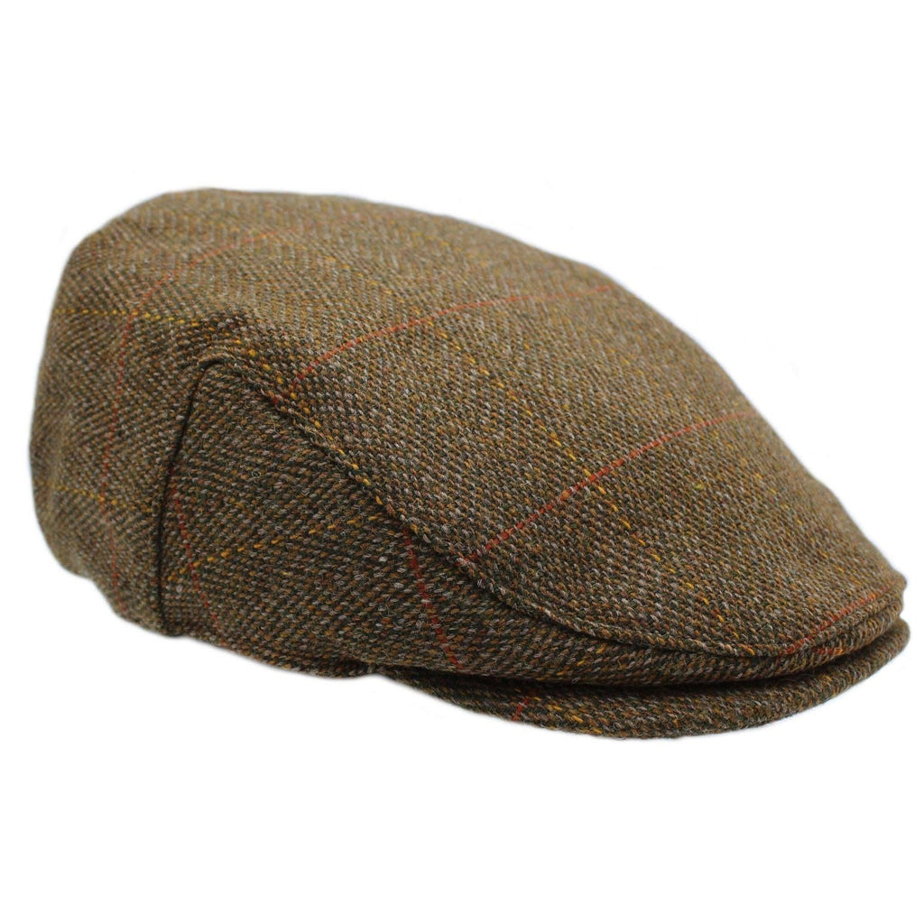 Heather Hats Chilton Derby Tweed Waterproof Flat