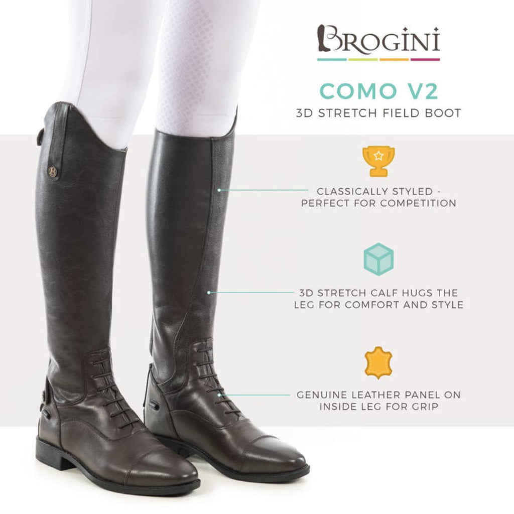 Como V2 Long Laced Front Riding Boots