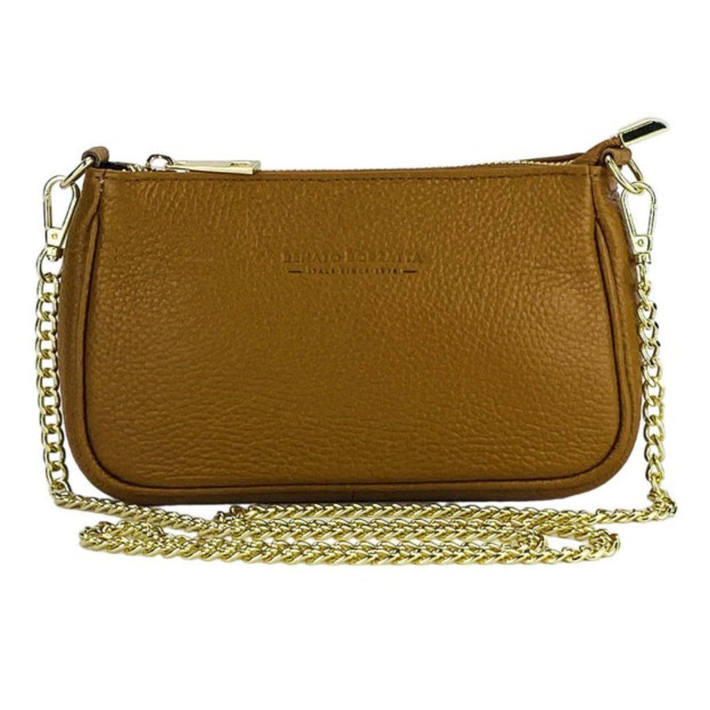RB Italy Small Leather Bag - Tan
