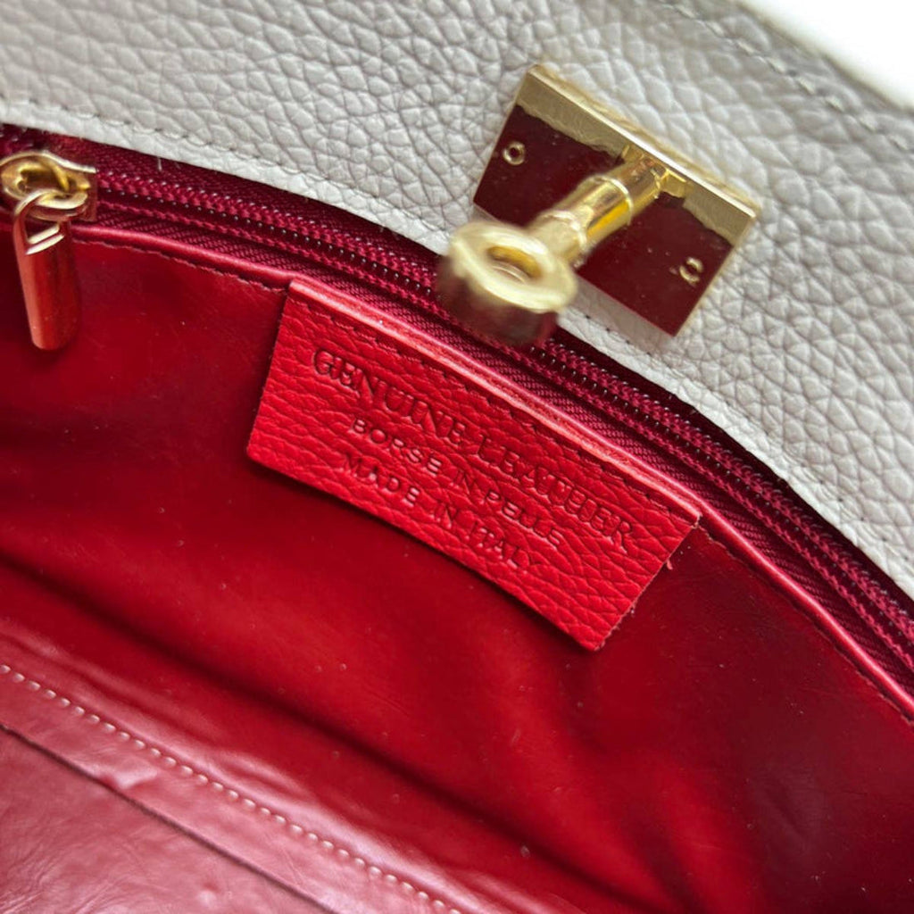 Suie Valentini Genuine Leather Shoulder Bag