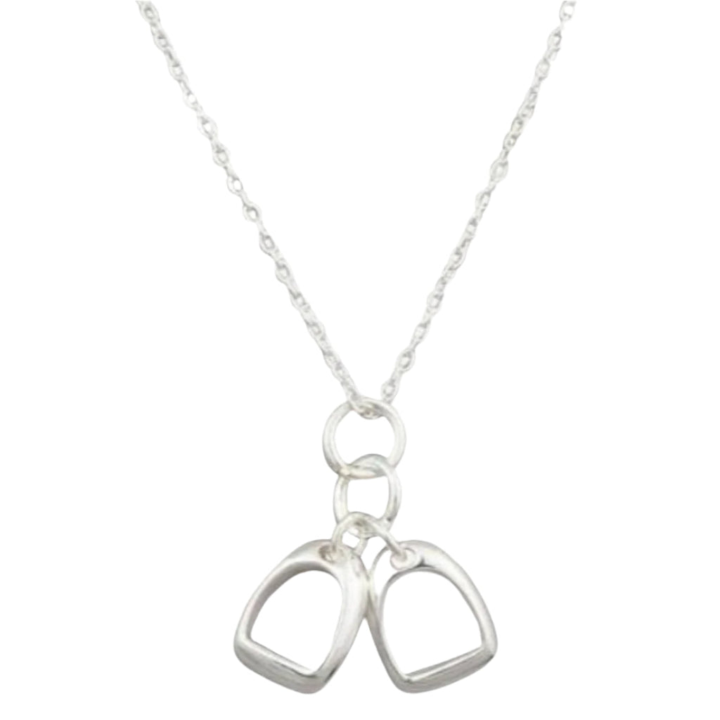 Reeves Two Stirrup Charm Necklace