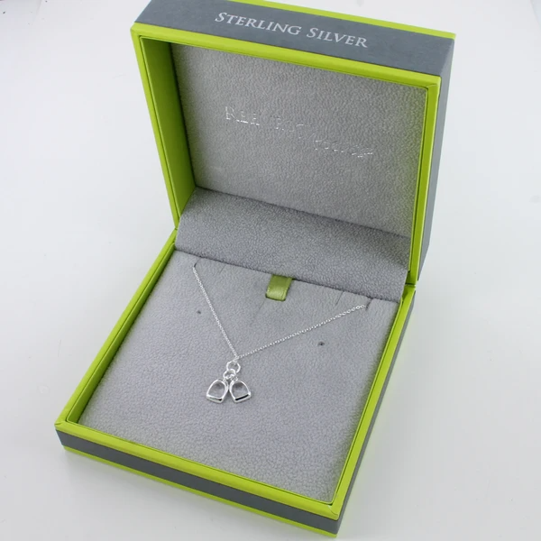 Reeves Two Stirrup Charm Necklace