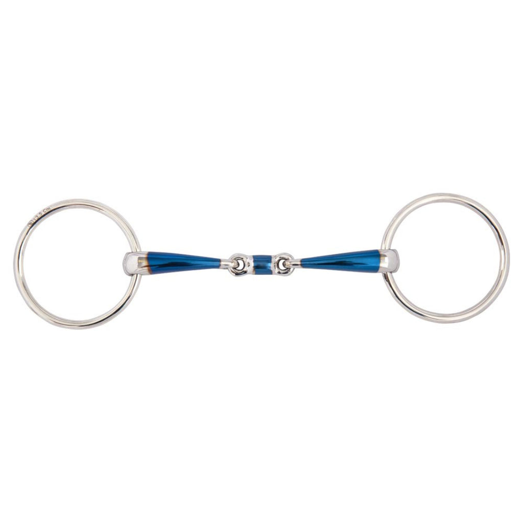 BR Double Jointed Sweet Iron Loose Ring Snaffle