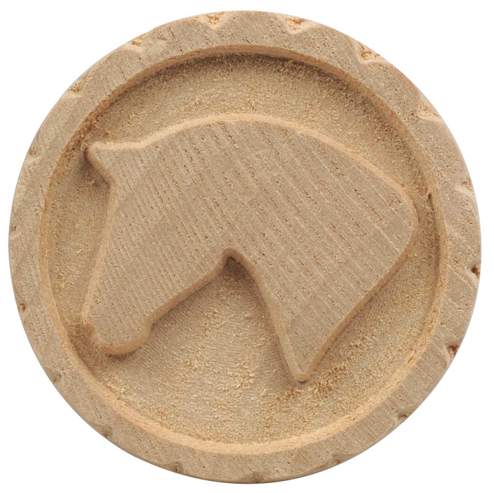 Wooden Cookie Stamp "Lucky Horses"